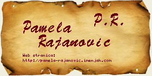 Pamela Rajanović vizit kartica